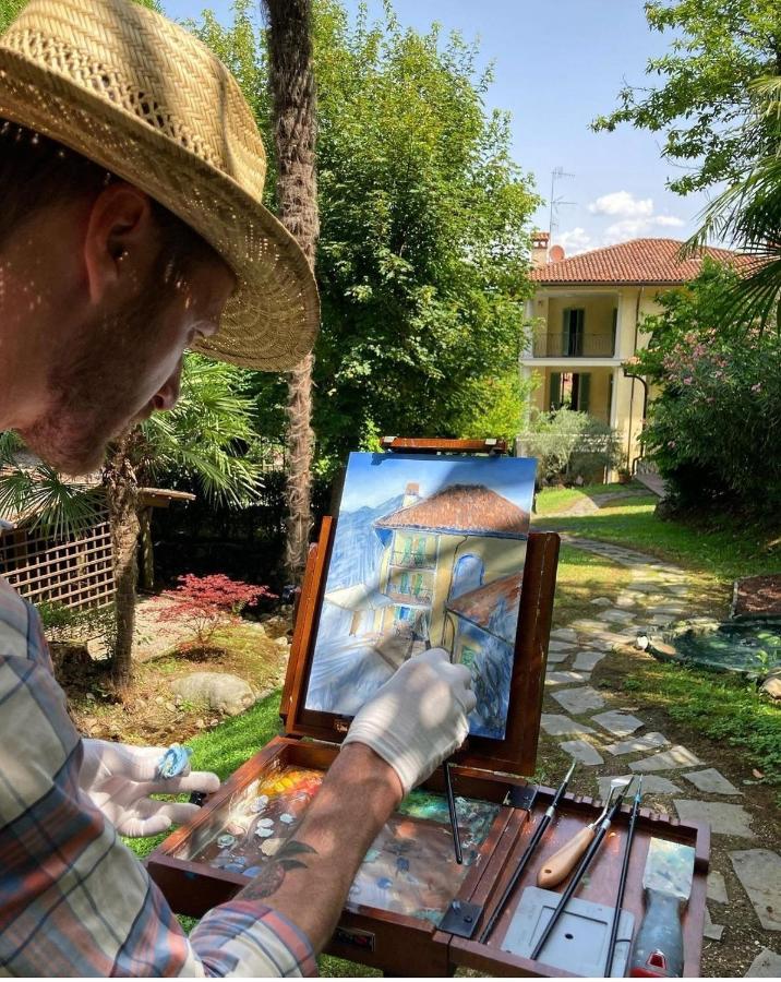 L'Ortensia Della Villa Isabella, Camera Con Vista Lago, Balcone Sul Parco E Bagno Esclusivo All'Esterno Della Camera Stresa Eksteriør bilde