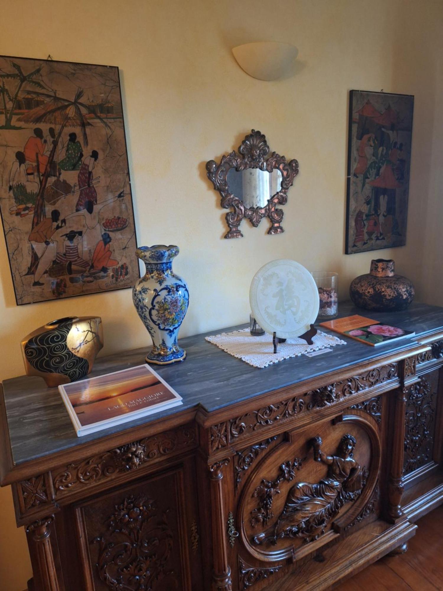 L'Ortensia Della Villa Isabella, Camera Con Vista Lago, Balcone Sul Parco E Bagno Esclusivo All'Esterno Della Camera Stresa Eksteriør bilde